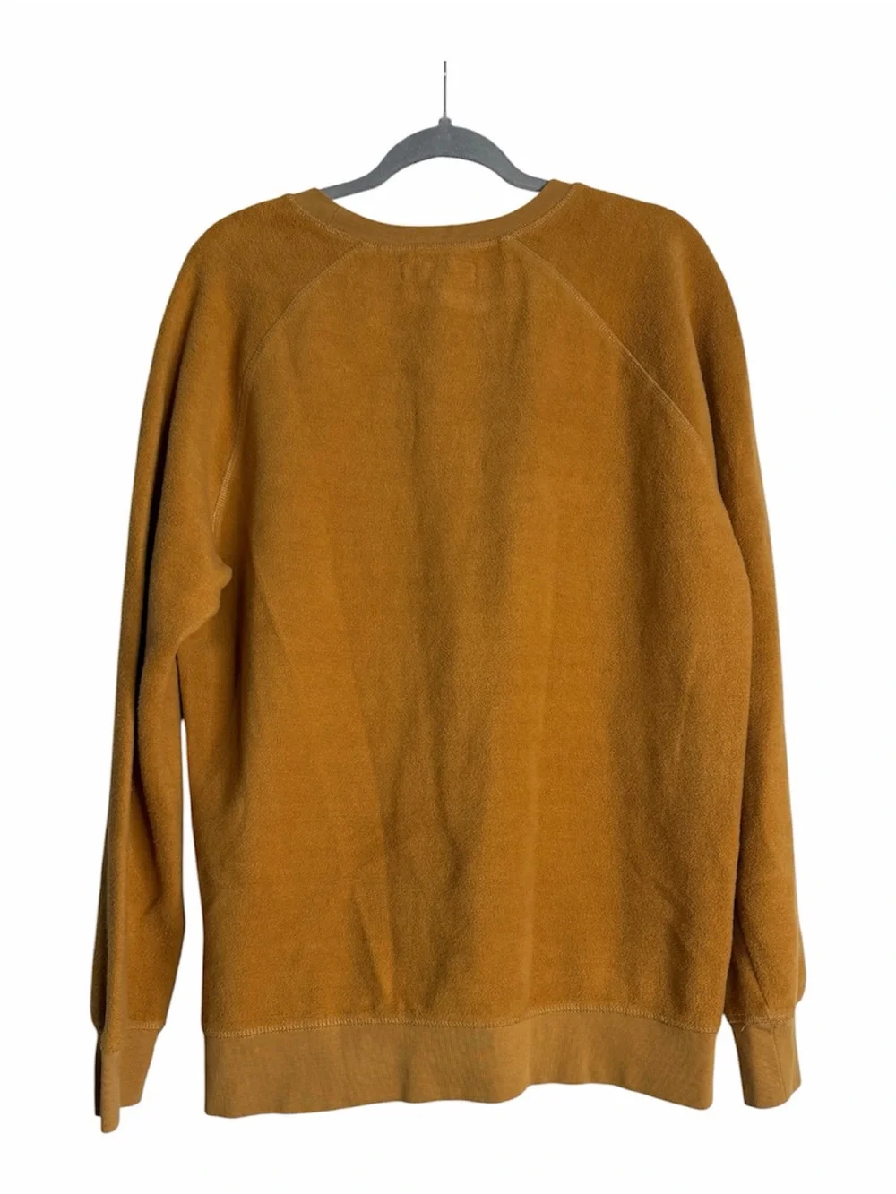 PacSun Mustard Crewneck Sweatshirt Size M Cozy Raglan Fit Men Sporty Unisex